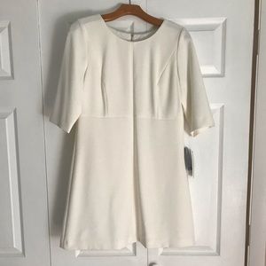 Tahari Ivory White Sheath Dress